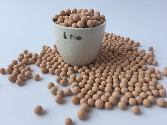 qualidade  1.6-2.5mm 4A Molecular Sieve Desiccant Granular  With 85N Compressive Strength Fábrica